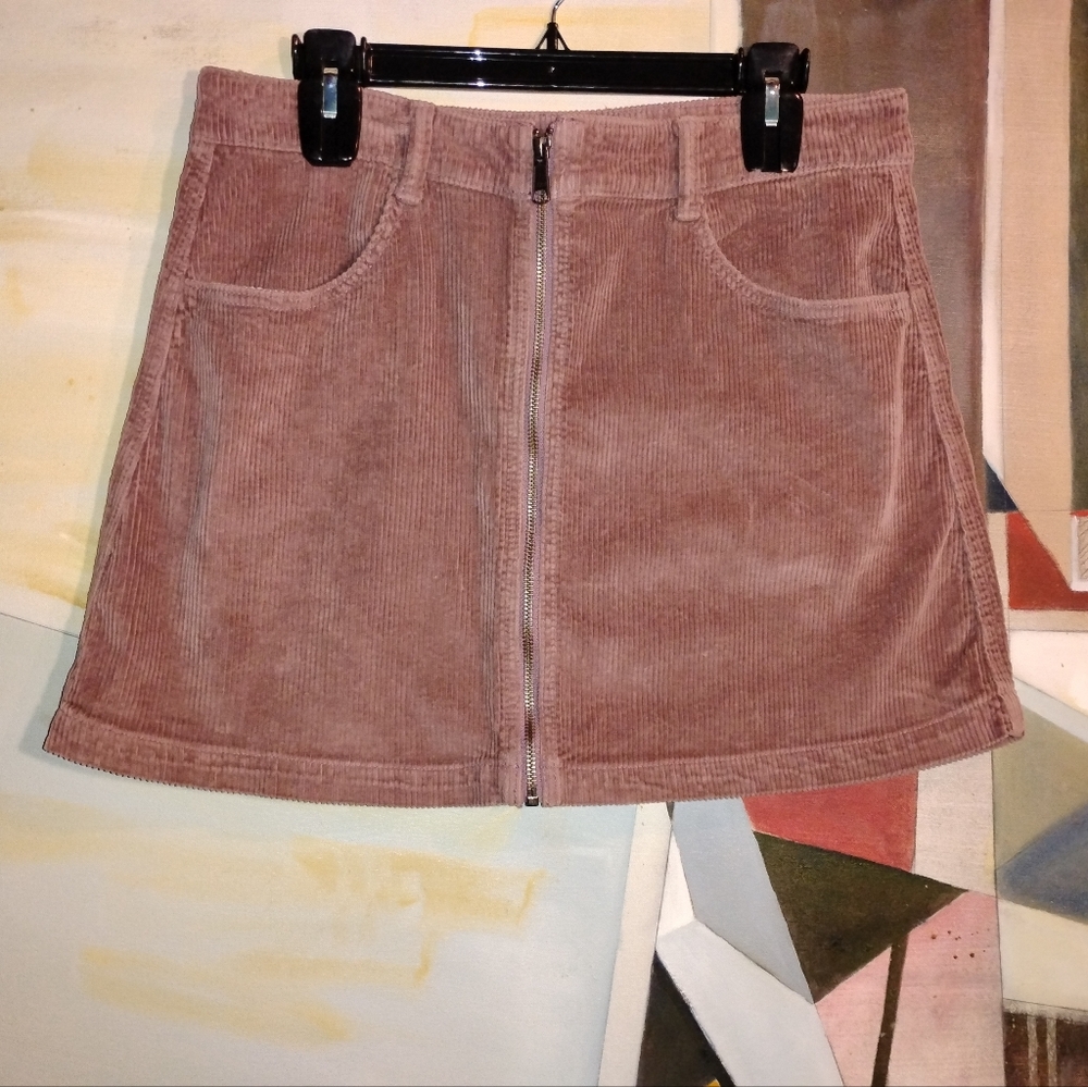 AE Super Stretch Corduroy Skirt in Dusty Rose - Women's 10